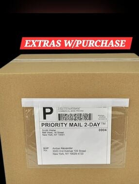 25ct. Clear Adhesive Shipping Labels/Invoice Pocket